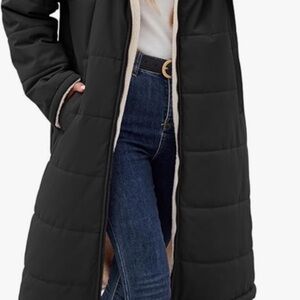 Women's Black Quilted Coat